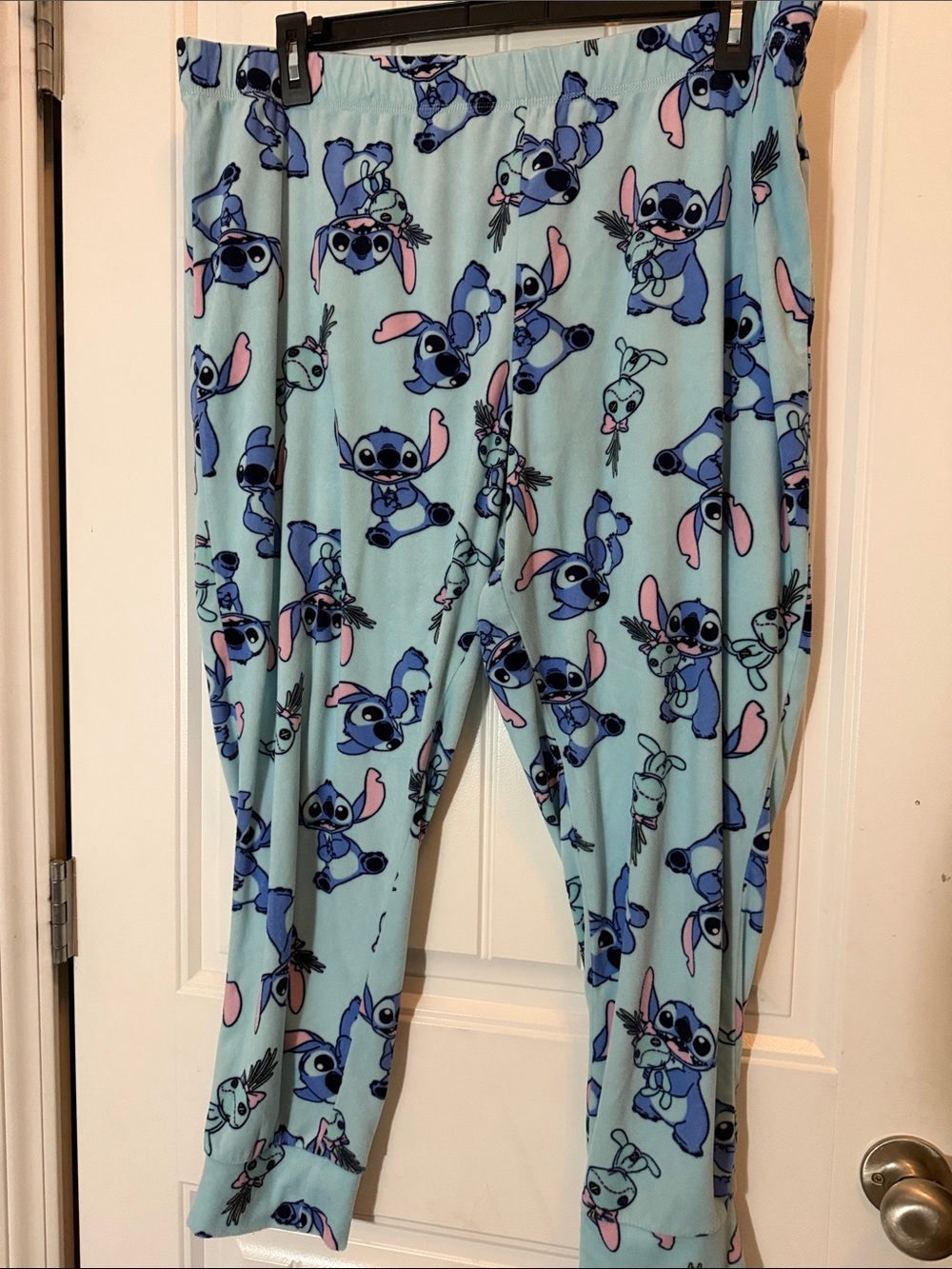 Disney Light Blue Stitch Print Pajama Pants